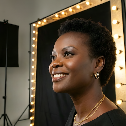 Eclipse Hoops - Black Enamel & Gold Irregular Drip Earrings
