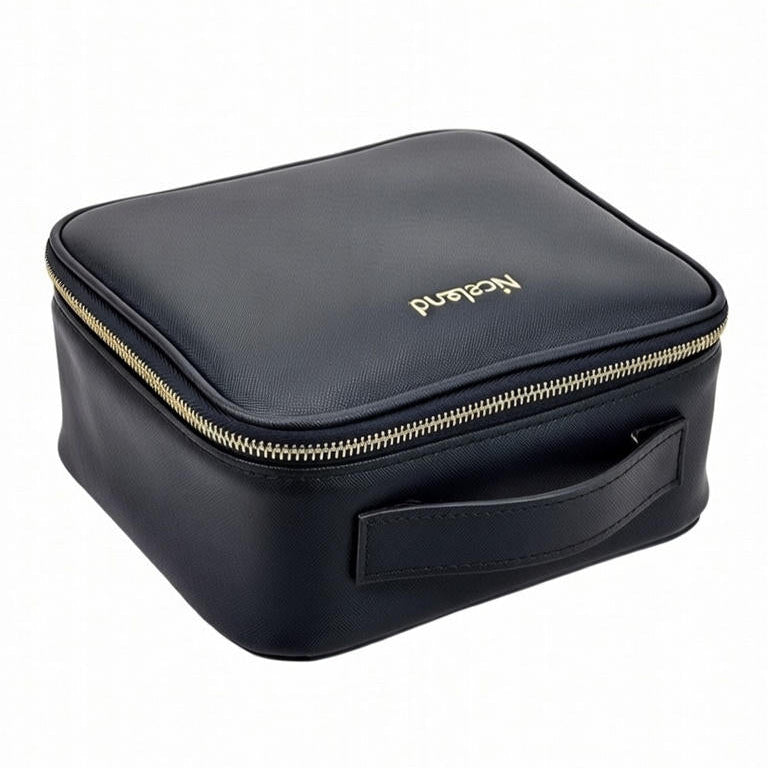 Glow Case - Black LED Lighted Makeup Bag with Mirror